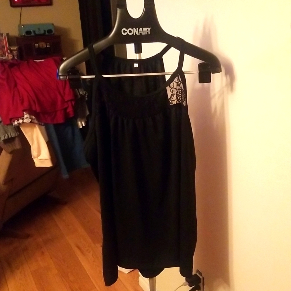 Black Lace Camisole 2XL -Fits Small